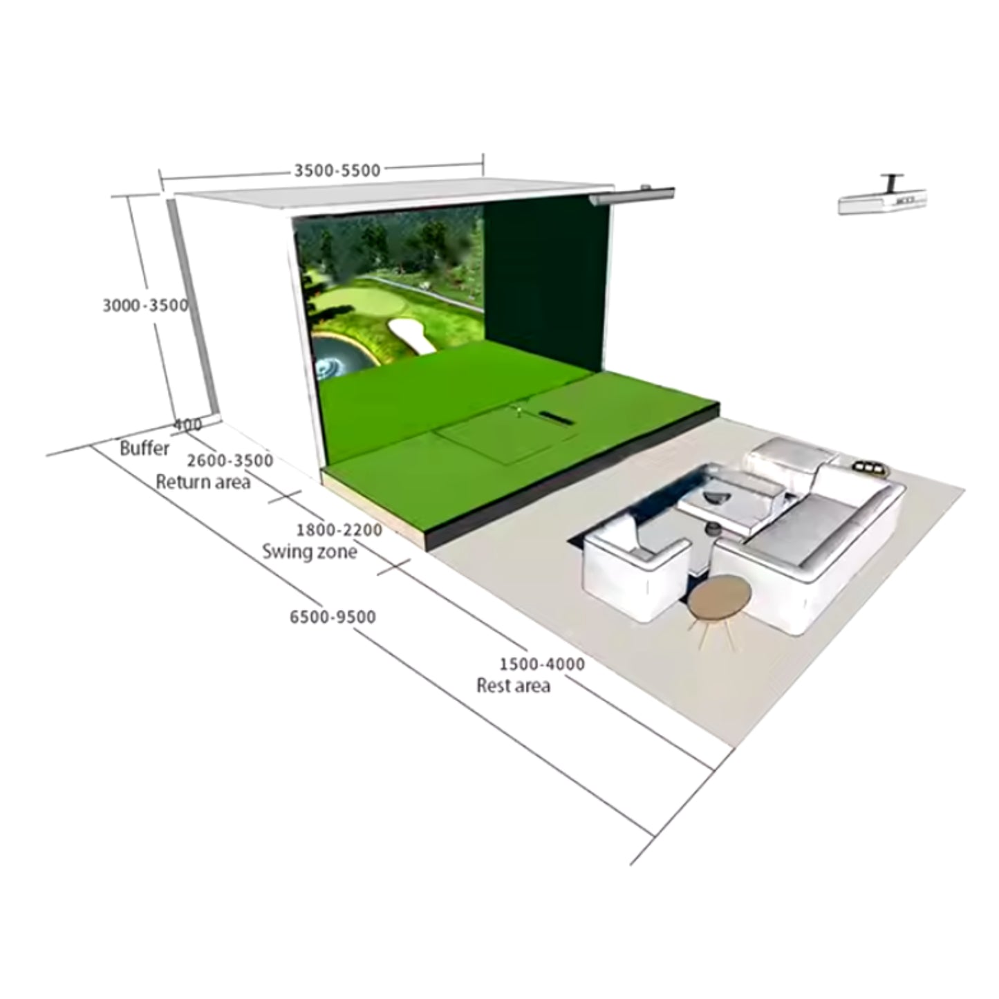 GreenMaster 360 Golf Simulator